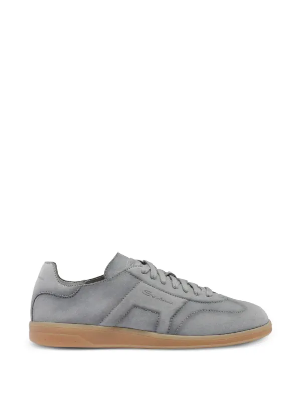 Santoni aus Wildleder mit Logo-Print – Grey (MBPL22072ATTTSE2)