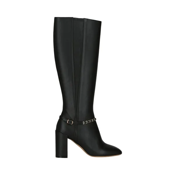 Ferragamo Triba Leather Knee High Boots Black (01R396-733606-1C)