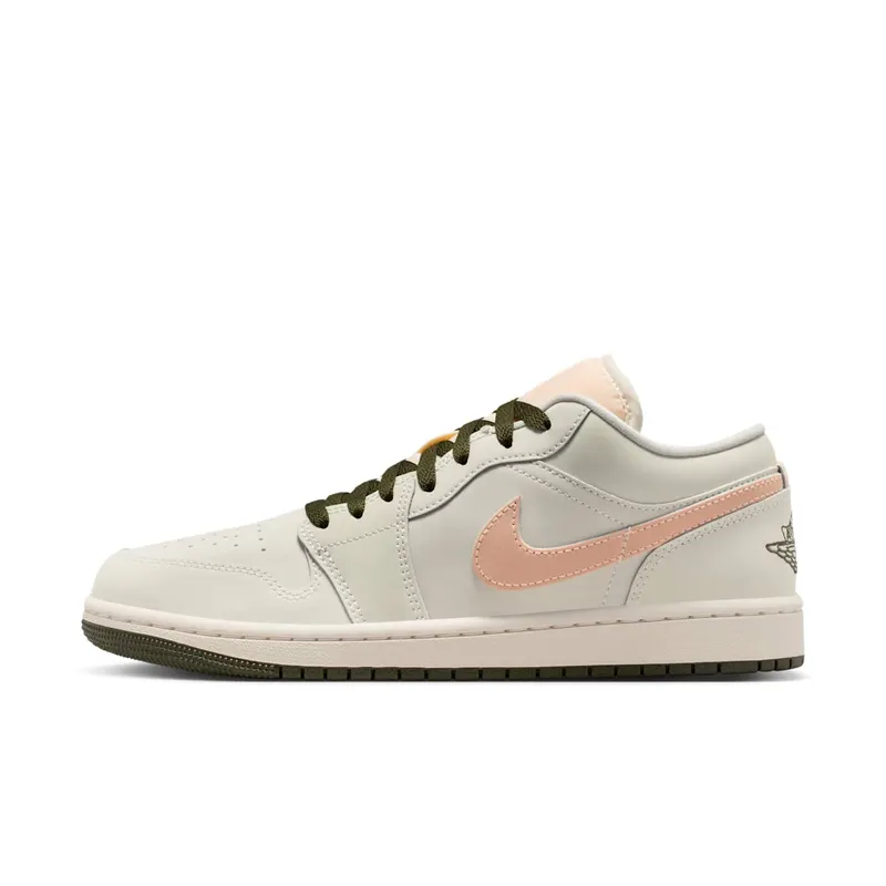 Jordan 1 Low “Sail Crimson Tint Khaki” (DC0774-111)