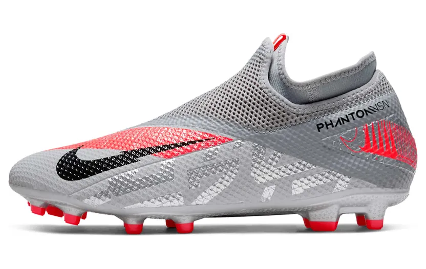Nike Phantom Vision 2 Academy Dynamic Fit MG Metallic Grey Crimson (CD4156-906)