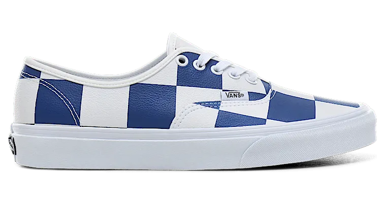 VANS Leren Check Authentic Schoenen (Wit)