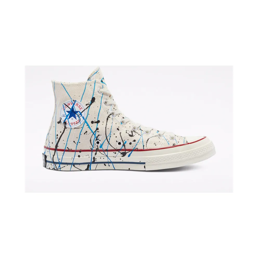 Converse Archive Paint Splatter Chuck 70-High Top Egret/Digital Blue/Egret (170802C)