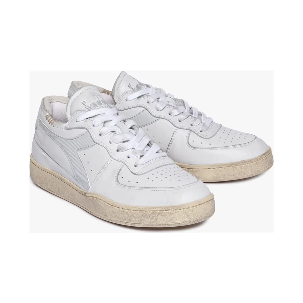 Diadora Mi Basket Row Cut White / Grey Aurora (201176282C8450)