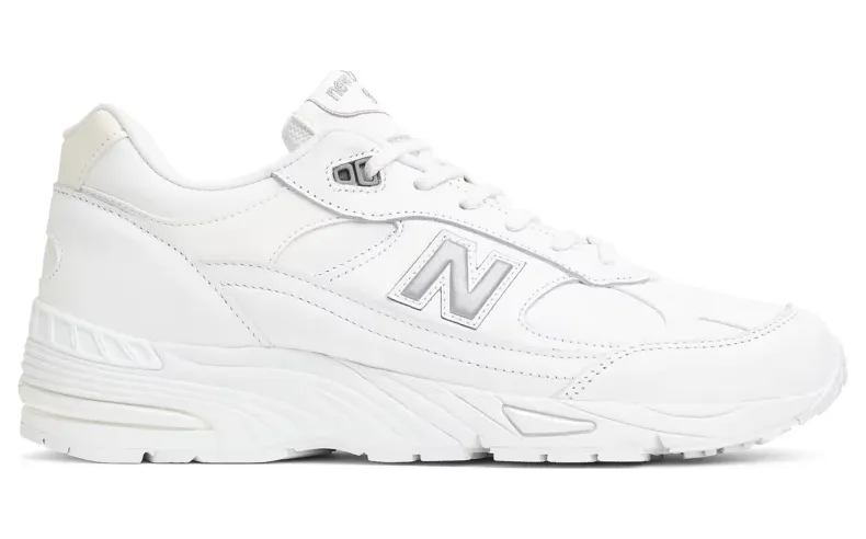 New Balance 991 MiUK White Grey (M991TW)