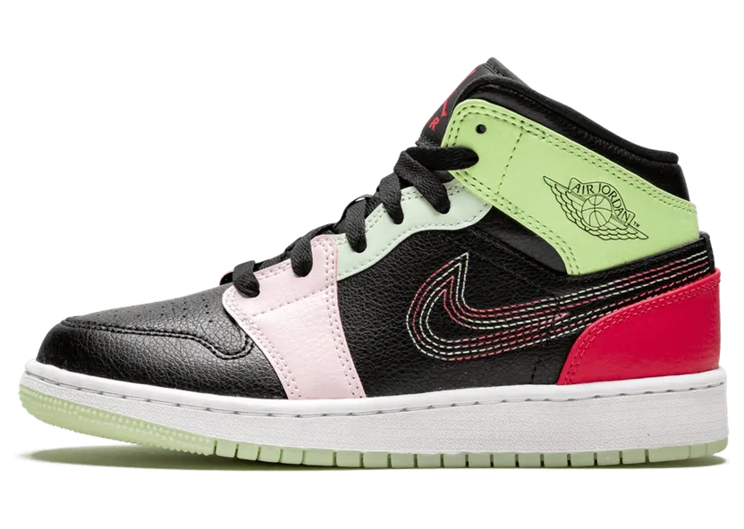 Jordan 1 Mid Glow-In-The-Dark (GS)