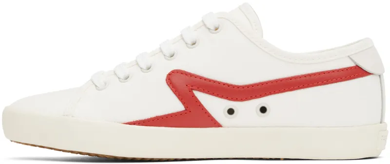 rag & bone Court Low Top “White/Red” (WFF20SF041LH41)