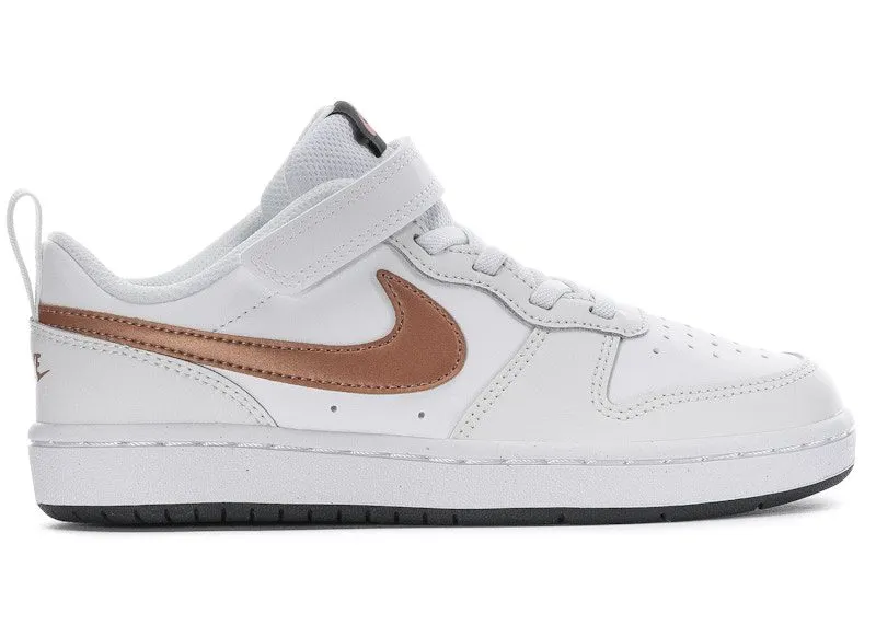 Nike Court Borough Low 2 White Metallic Bronze (BQ5451-116)