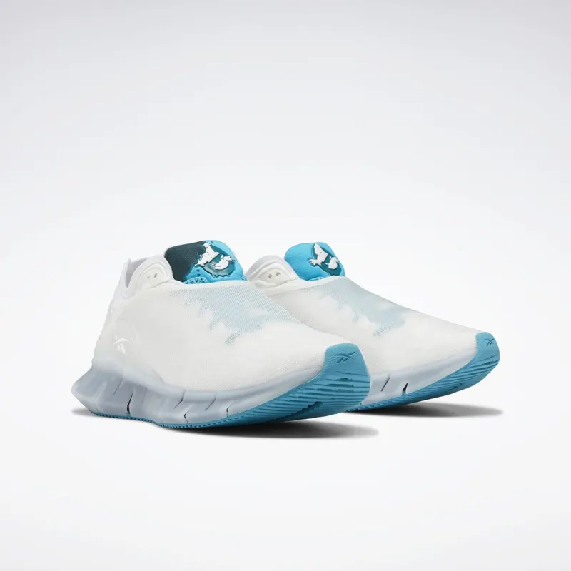 Reebok Ghostbusters Zig Kinetica Shoes White / Feather Blue / Silver Metallic (H03292)