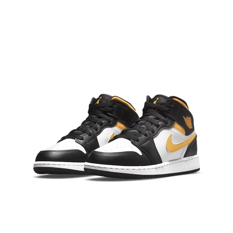 Air Jordan 1 Mid GS “Pollen / Black / White” (554725-177)