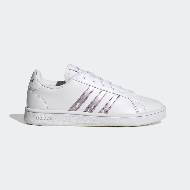 Adidas Grand Court Base Beyond Cloud White / Matt Purple Met. / Matt Purple Met. (GW9247)