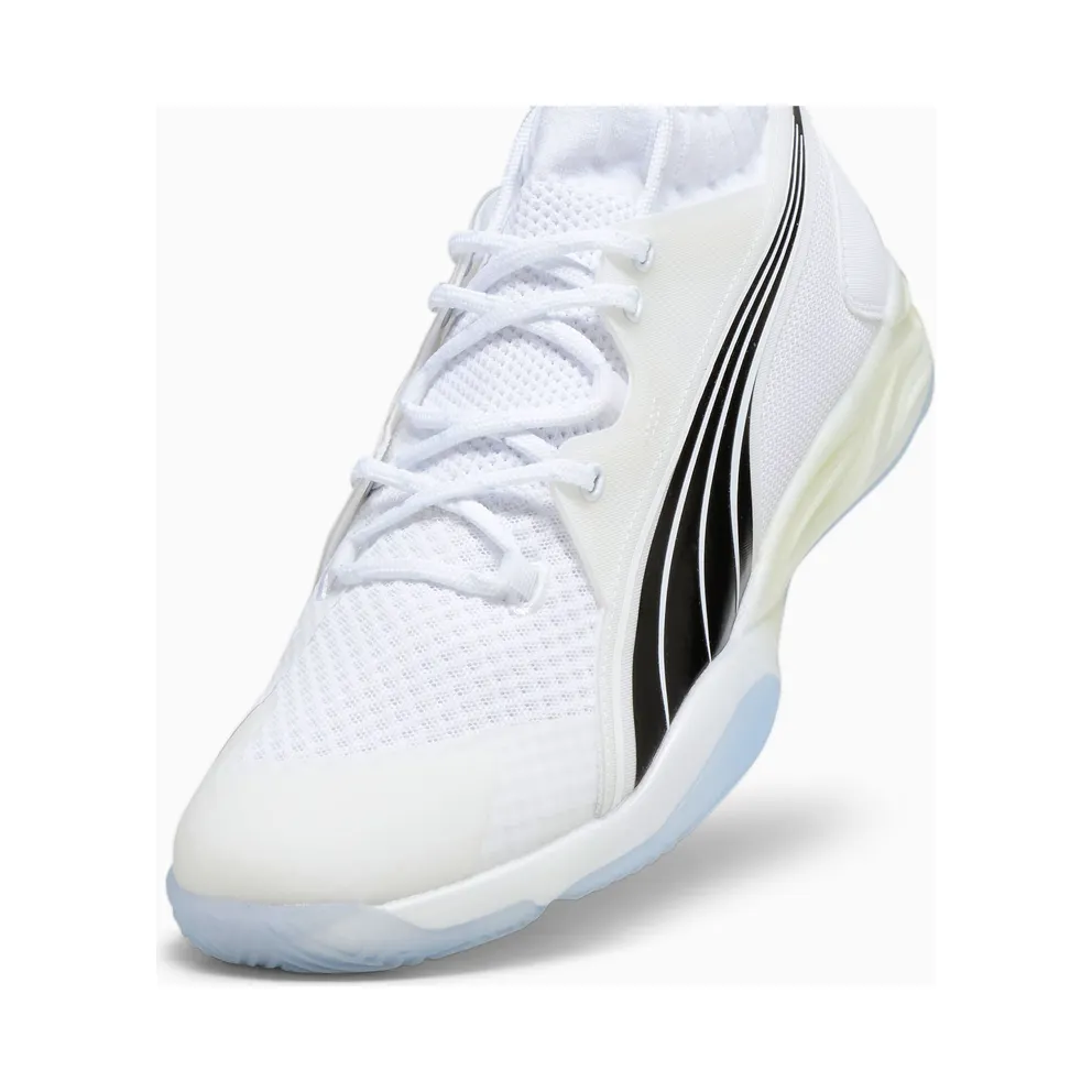 Puma Eliminate NITRO SQD Handball Shoes White/Black/Grey (107294-03)