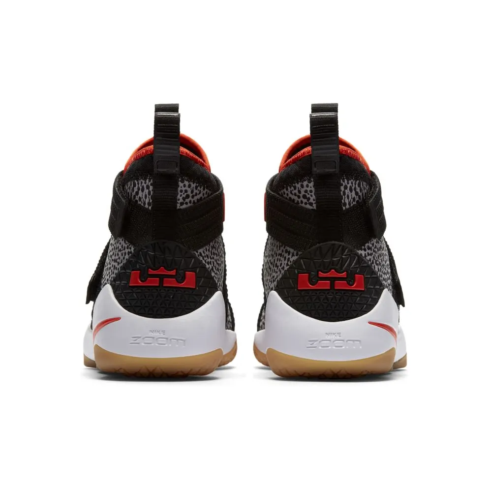 Nike LeBron Zoom Soldier 11 Safari Black/White-Atmosphere Grey-Team Orange (897646-006)