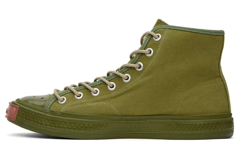 Acne Studios Green Ballow High AB7 OLIVE GREEN (BD0226-) (3)