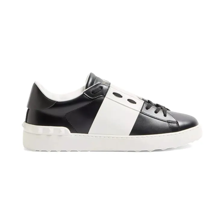Valentino Calfskin Open Black White Rockstud (7Y0S0830BLU_0NI)