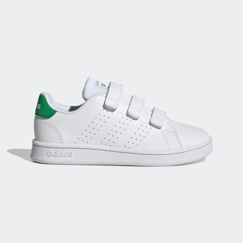 Adidas Advantage Court Lifestyle Hook-and-Loop Cloud White / Green / Core Black (GW6494)