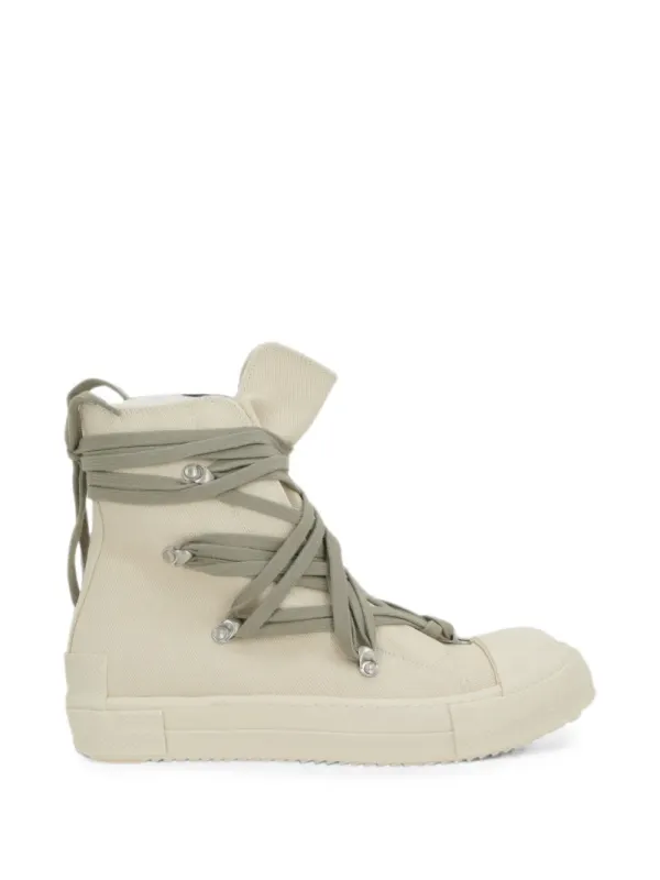 Rick Owens DRKSHDW Megalace high-top sneakers – Beige (DU02F6809DOH1W111111)