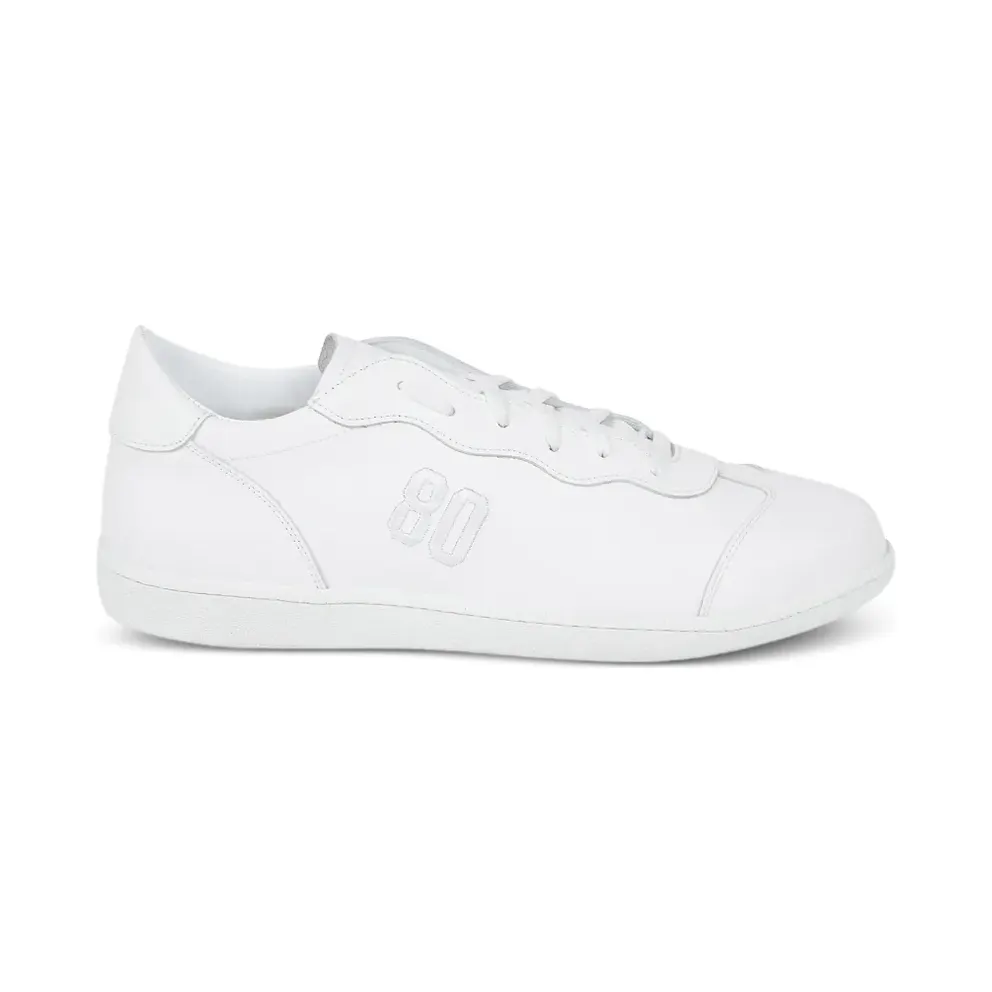 BE980 Harvard 5 leren low-top with Embroidered logo – White (HARDVARD5)