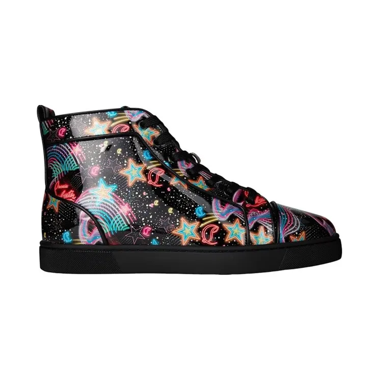 Christian Louboutin Louis Orlato Flat Patent Starlight Multi (1230465 M024)