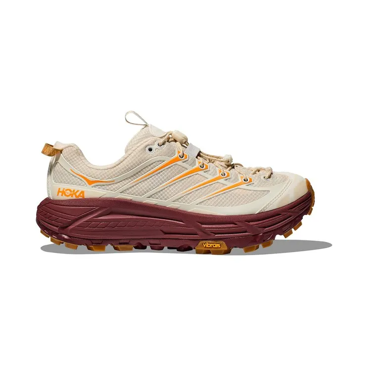 Hoka One Mafate Three2 Vanilla Varsity Burgundy (1141572-VVR)
