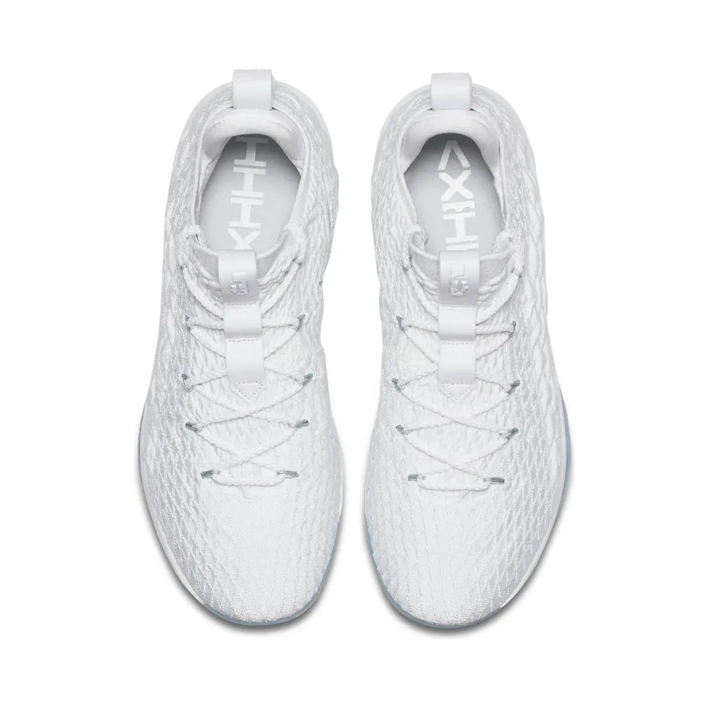 Nike LeBron 15 Low White Metallic Silver White/Metallic Silver-White (AO1755-100)