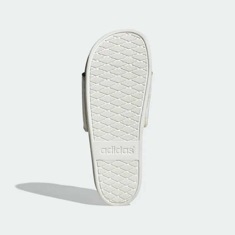 adidas Adilette Comfort Slides Core White Gold Metallic (JQ2253)