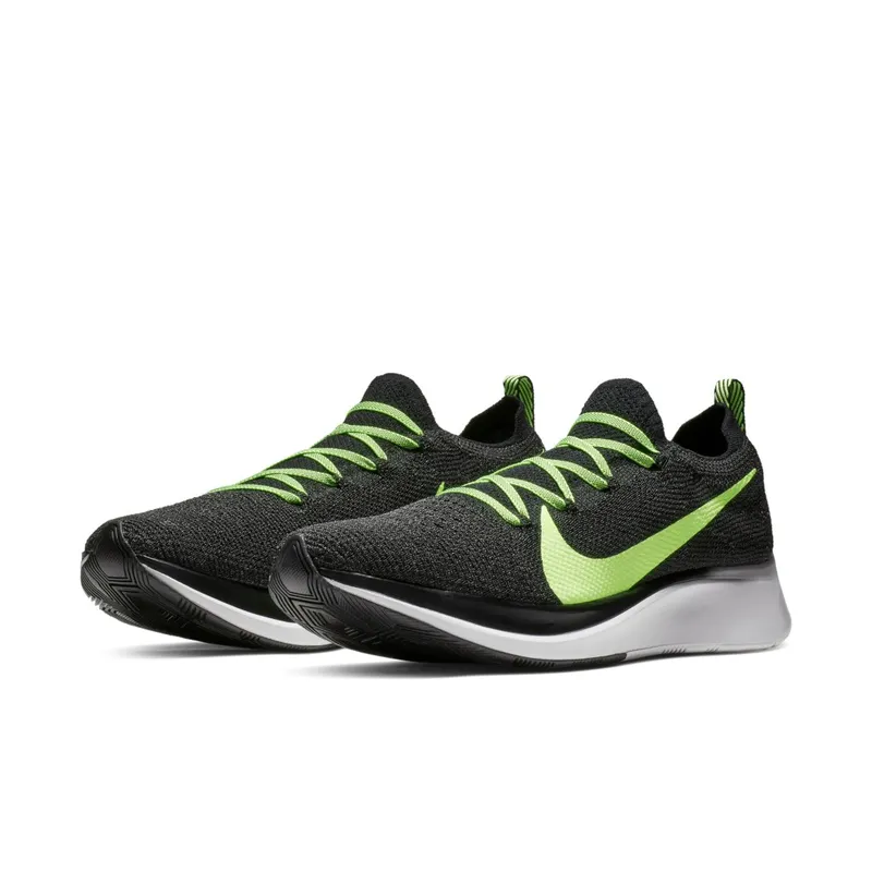 Nike Zoom Fly Flyknit Black Vast Grey Black Vast Grey Lime Blast (AR4561-003)