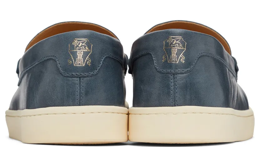 Brunello Cucinelli Blue Hybrid Mocassino Loafers (MZURETN285) (2)