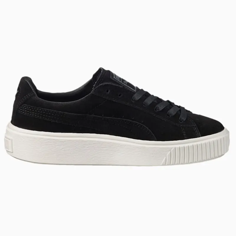Puma Suede Platform Black (W) Puma Black/Black White (362223-01)
