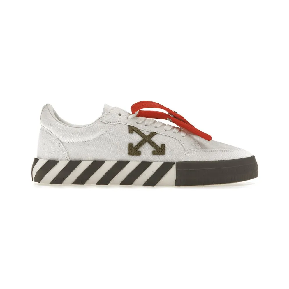 OFF-WHITE Vulcanized Low White Khaki Canvas (OMIA085S23FAB0020107)