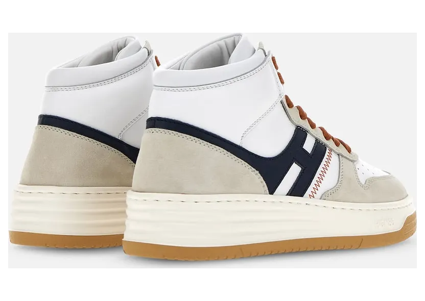 Sneakers Hogan H630 High Top White Grey Blue (HXW6300EU40ODZ736M) (2)