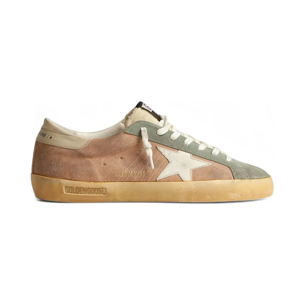 Golden Goose Super-Star Brown Green Suede White Star (GMF00101.F004028.82123)