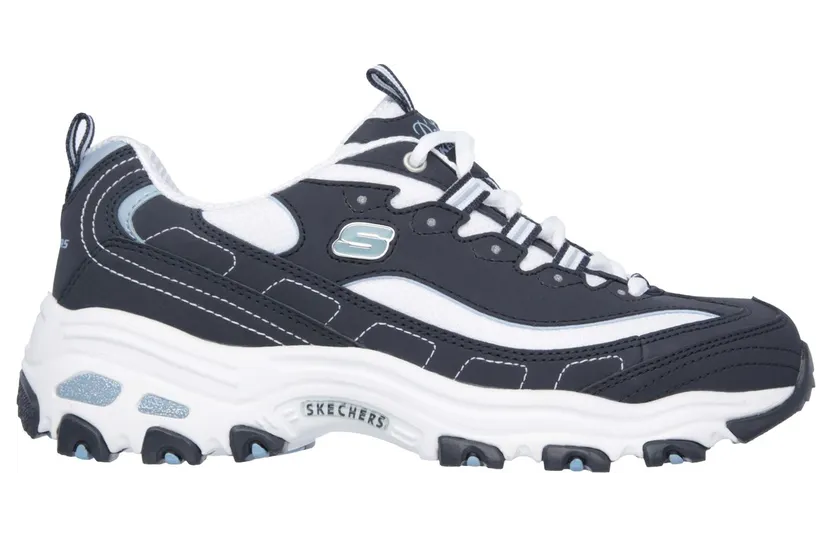 Skechers D’Lites – Biggest Fan Sneaker Marine/Wit