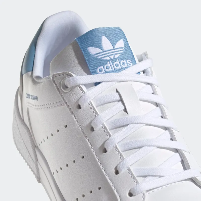 Adidas Court Tourino Cloud White / Light Blue / Core Black (H00763)