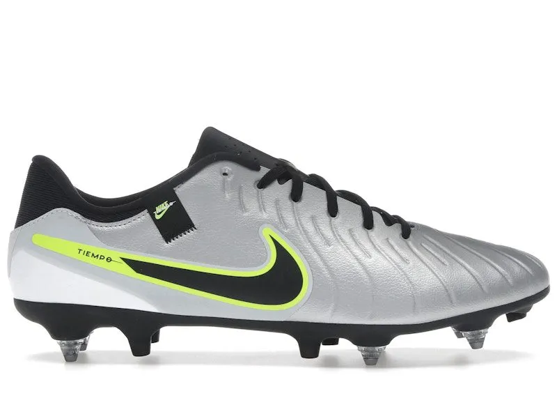 Nike Tiempo Legend 10 Academy SG-Pro AC Metallic Silver Volt Black (DV4338-001)