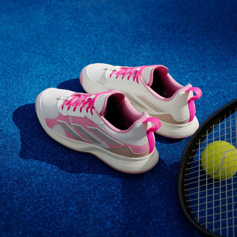 Adidas Avaflash Low Tennis Core White / Silver Metallic / Lucid Pink (JP9741)
