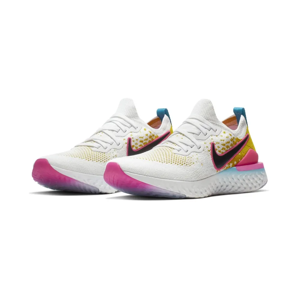 Nike Epic React Flynit 1 White Pink Blast Citron White/Pink Blast/Citron (CI7583-100)