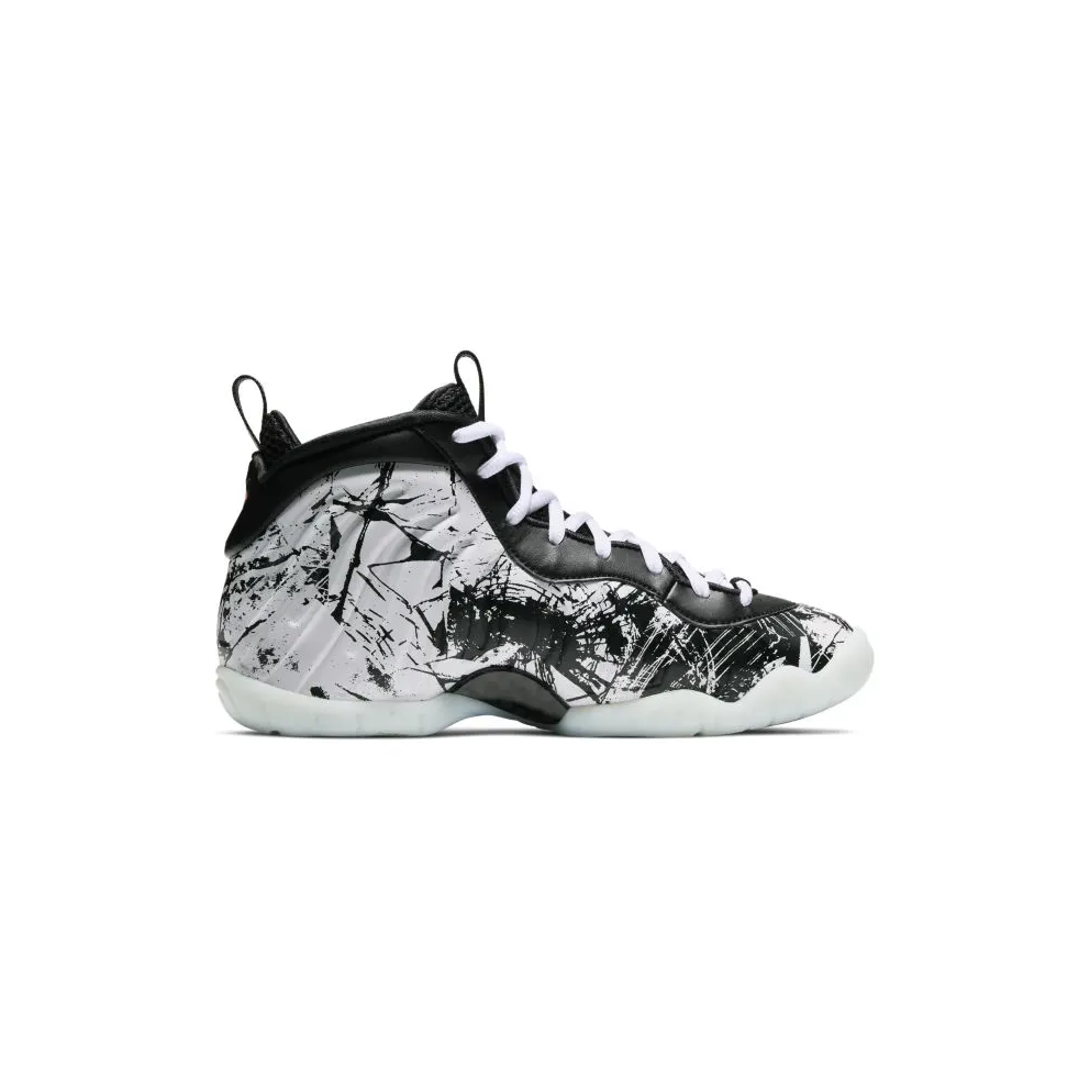 Nike Air Foamposite One Shattered Backboard (GS) Black/White-Total Orange (644791-011)