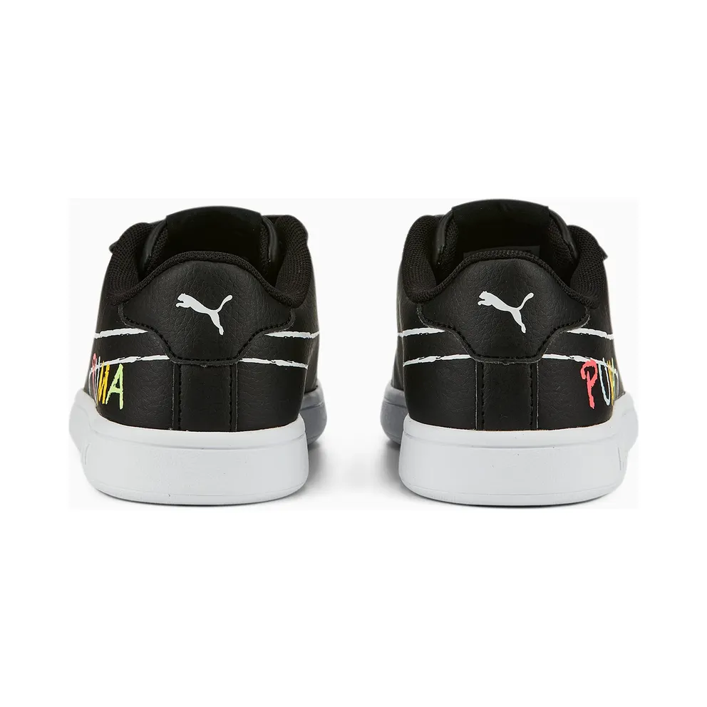 Puma Smash v2 Home School White/Blue/Black (386200-01)