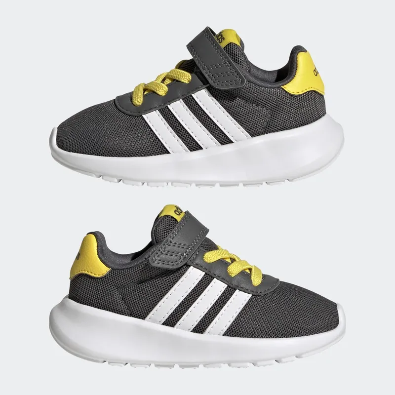 Adidas Lite Racer 3.0 Grey Five / Cloud White / Impact Yellow (GW1573)