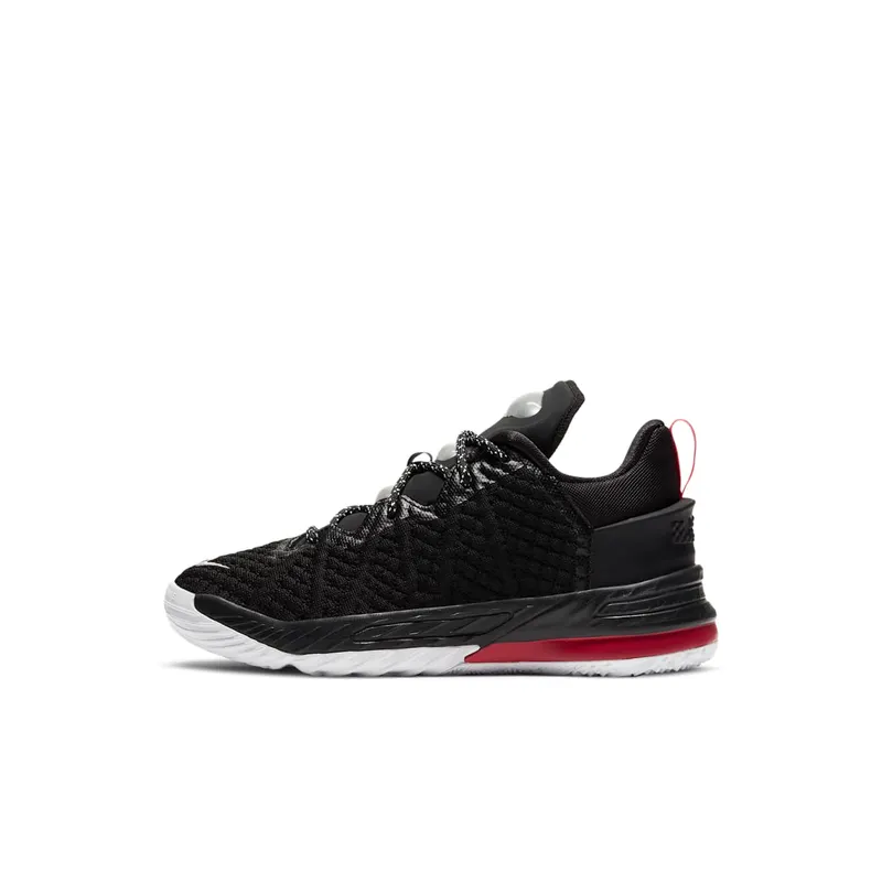Nike LeBron 18 Bred (PS) Black/White-University Red (CT4710-001)