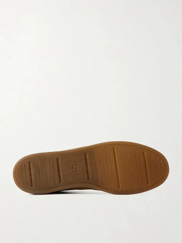 Officine Creative Ginnasio 001 Leather-Trimmed Suede Brown (OCUHALO001-CVCOM00000LC191)
