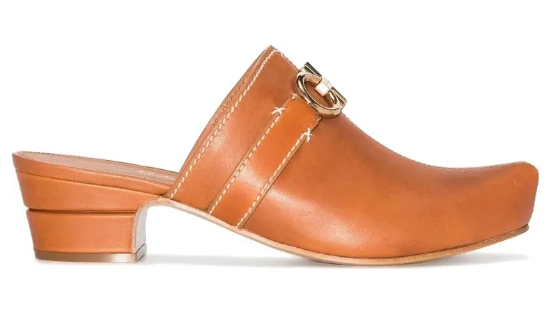 Ferragamo Gancini Slip-On Mules Brown (01D436752533)
