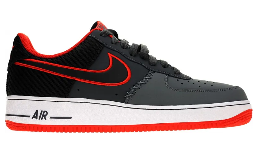 Nike Air Force 1 Low Dark Grey Cool Grey Red