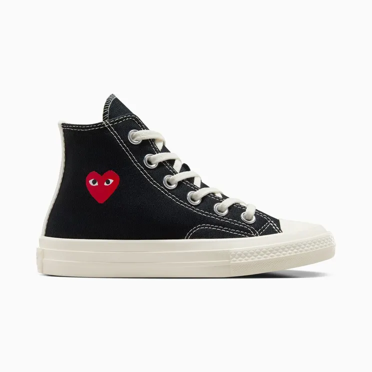 Converse Chuck Taylor All Star 70 Hi Comme des Garcons PLAY Single Heart Black (A08802C)