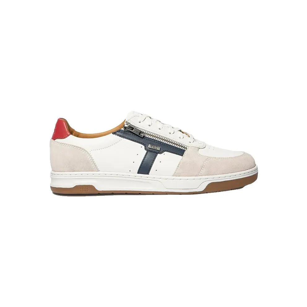 TBS sneaker White/navy/Red (THEOZIP-F86A7)