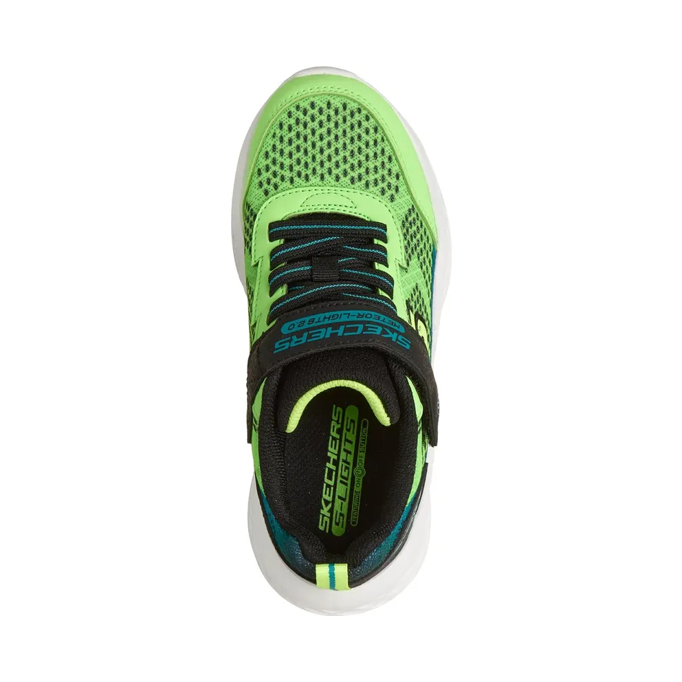 Skechers S-Lights: Meteor-Lights 2.0 Sneaker Limoen/Black
