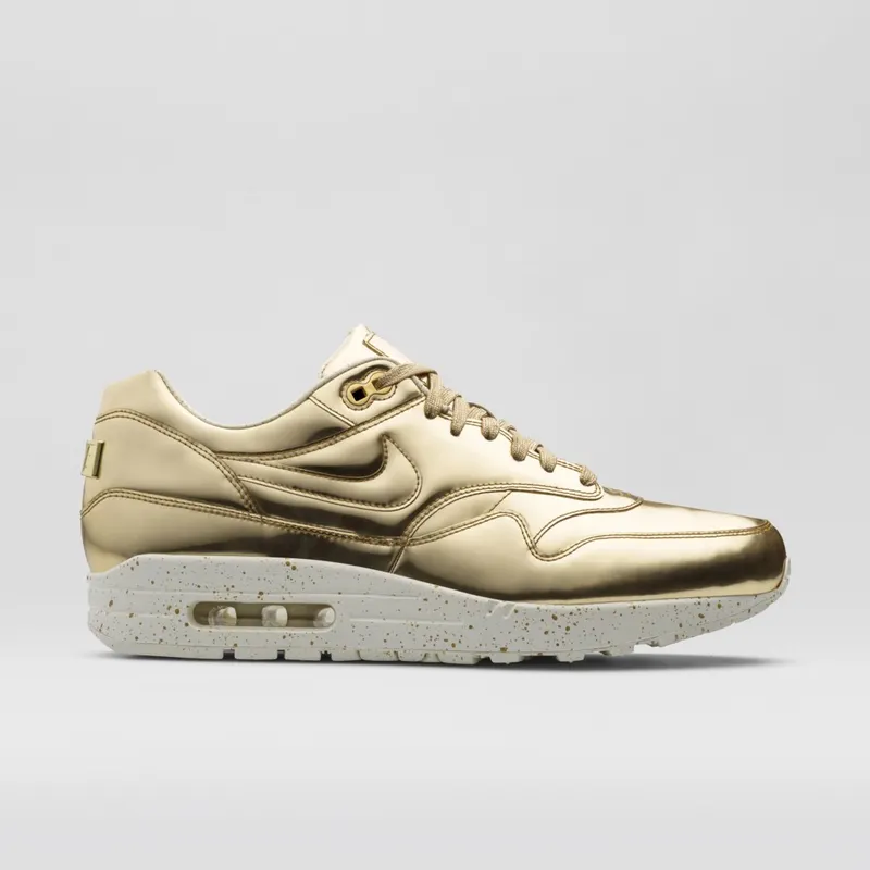Nike Air Max 1 Liquid Gold Metallic Gold/Metallic Gold-Sail (635786-770)