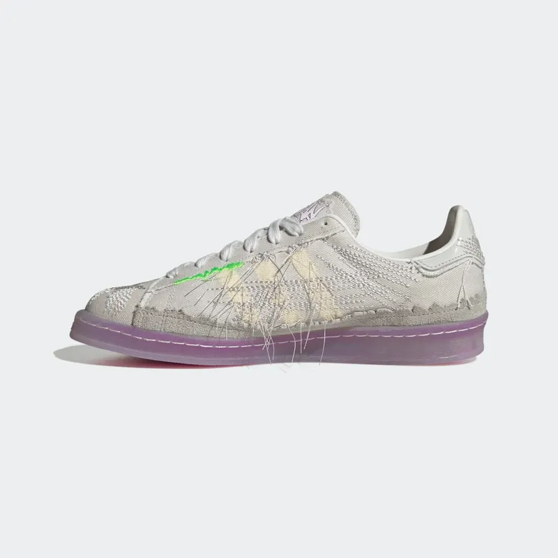 Adidas Campus Youth Of Paris Crystal White / Grey One / Solar Green (ID6805)