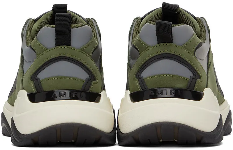 AMIRI Green & Black Bone Runner Low-Top (PF22MFS009-348)