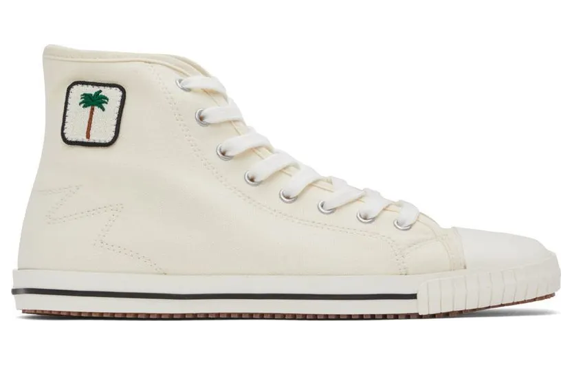 Palm Angels Off-White Vulcanized High-Top Sneakers (PMIA075S22FAB0010110)
